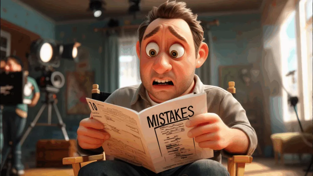 Complete storyboard sequence for a feature-length production